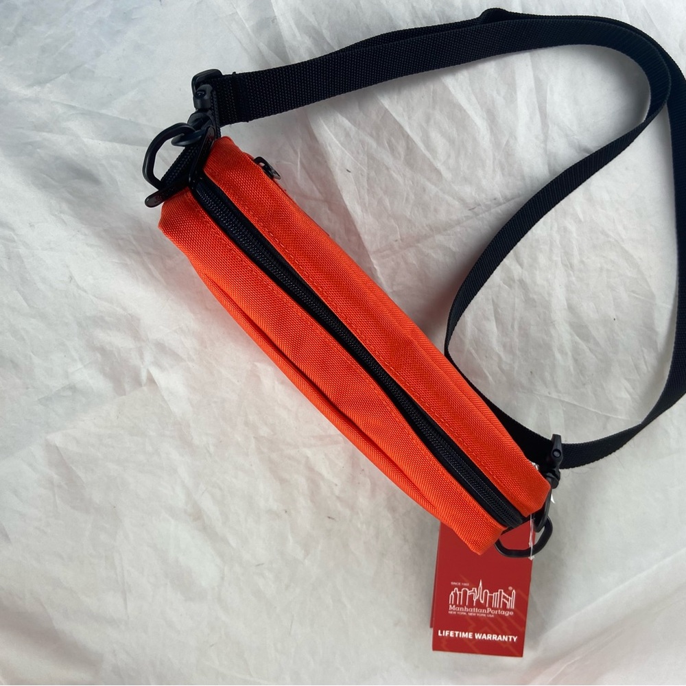 Manhattan Portage Jogger Large Orange Cordura Crossbody Bag Shoulder Strap NEW - Picture 5 of 16